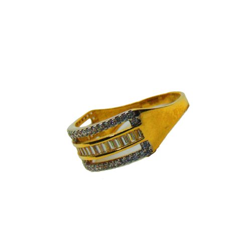 Áttört bicolor aranygyűrű
