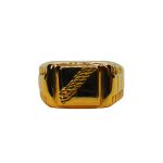 Mintás arany pecsétgyűrű