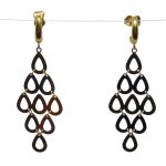 Lógos bicolor arany fülbevaló