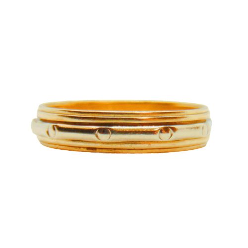 Bicolor arany karikagyűrű