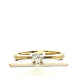 Briliáns fehérarany gyűrű