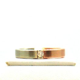 Briliáns bicolor arany gyűrű